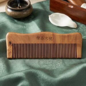 Natural Wooden Hair Comb – Anti Static for Silky, Tangle-Free Hair