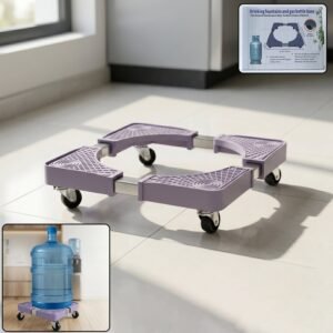 Adjustable Washing Machine Stand with Wheels – Easy Movable Appliance Base