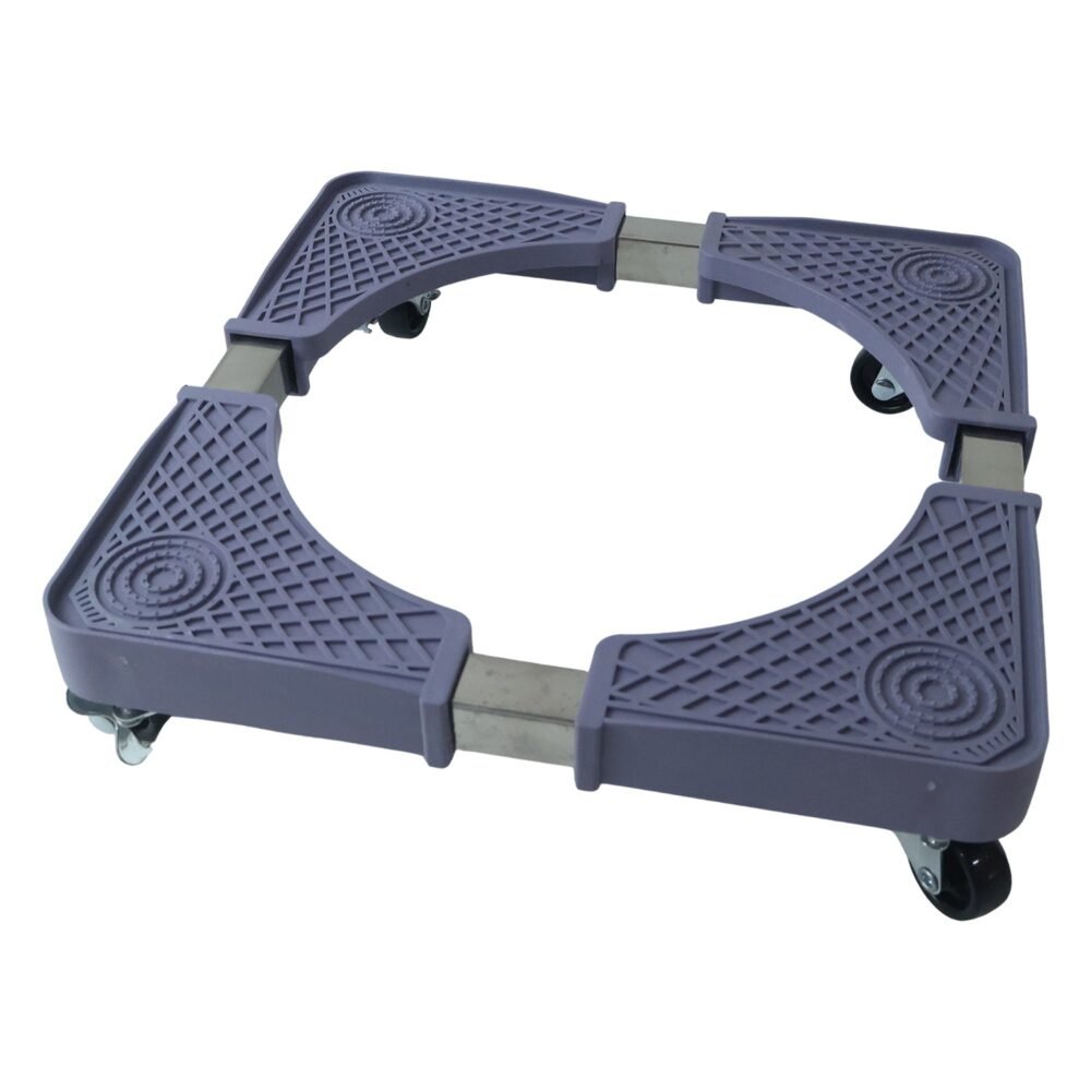 Adjustable Washing Machine Stand with Wheels – Easy Movable Appliance Base