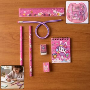 23447_main_1.jpg Kids Stationery Set – 7-in-1 Cute Pink Gift Pack for Girls
