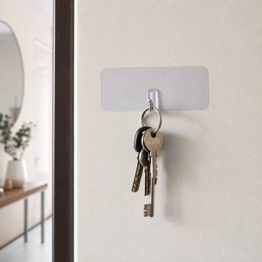 Self-Adhesive Wall Hook – Damage-Free, Waterproof & Easy to Install
