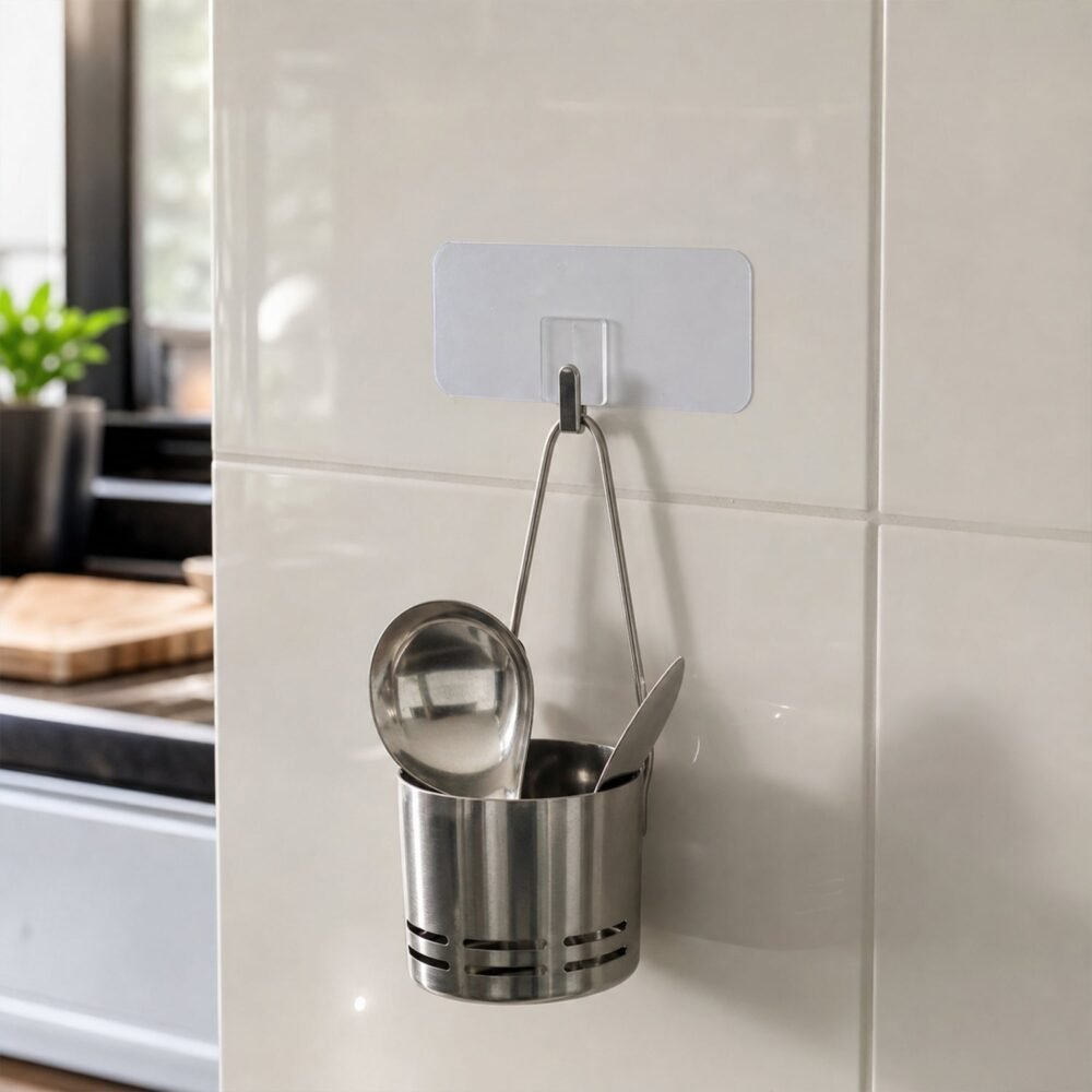 Self-Adhesive Wall Hook – Damage-Free, Waterproof & Easy to Install