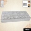 Decorative Multipurpose Silver Cash Box – Stylish 20x9cm Gift Case