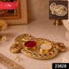 23828-02-sku_70f45850-732f-45c6-b427-be4139e8ad8a.jpg Golden Kumkum Kankavati Holder – Elegant Pooja Organiser
