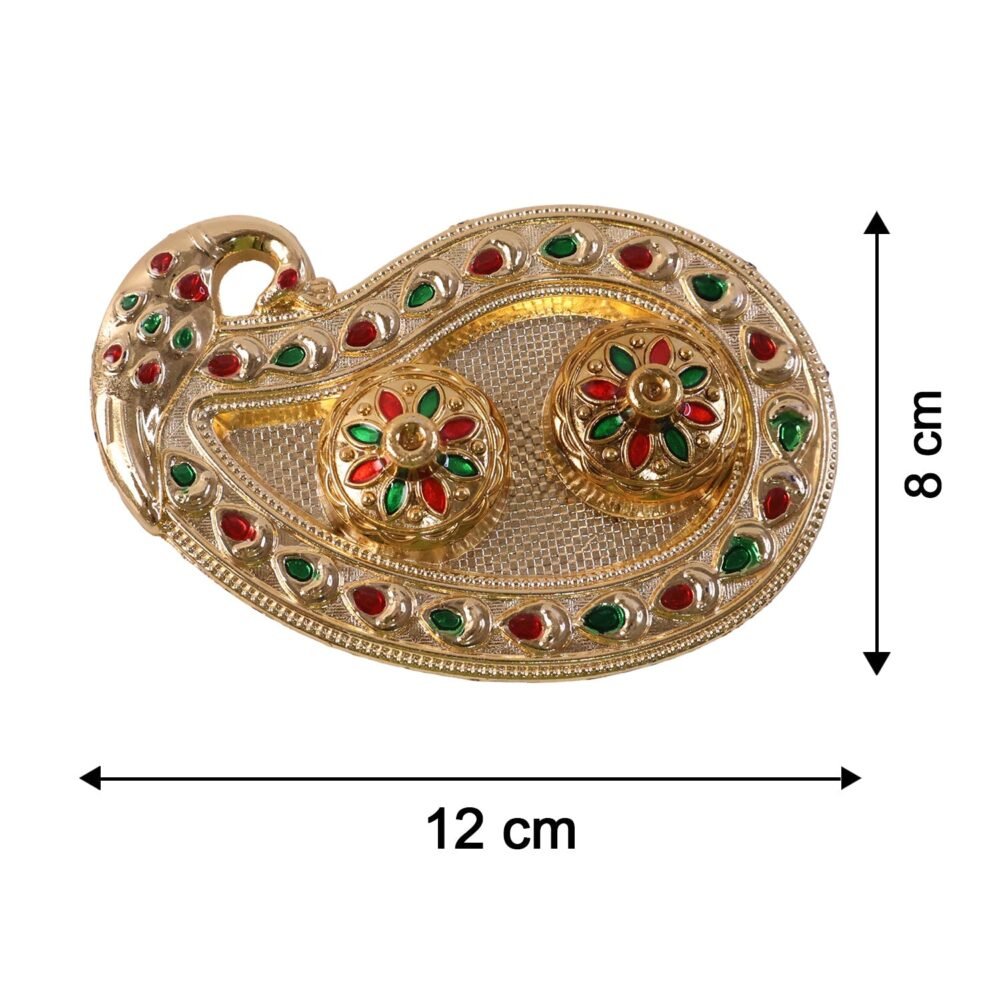23828-06-size_40b36ed8-90be-4fc3-8397-bcb1f50769ee.jpg Golden Kumkum Kankavati Holder – Elegant Pooja Organiser