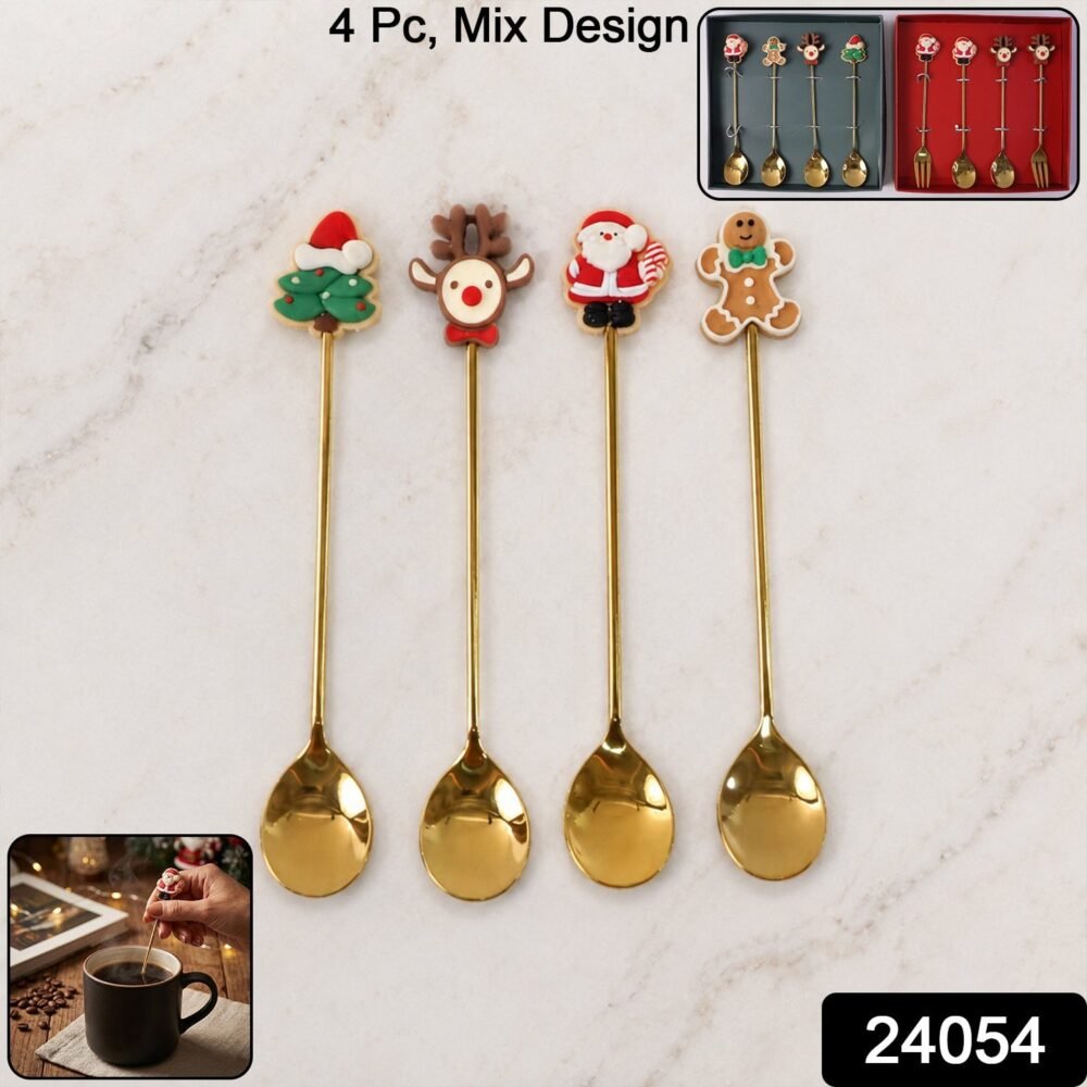 Mix Golden Cartoon Spoon Set – Stylish & Durable Tableware