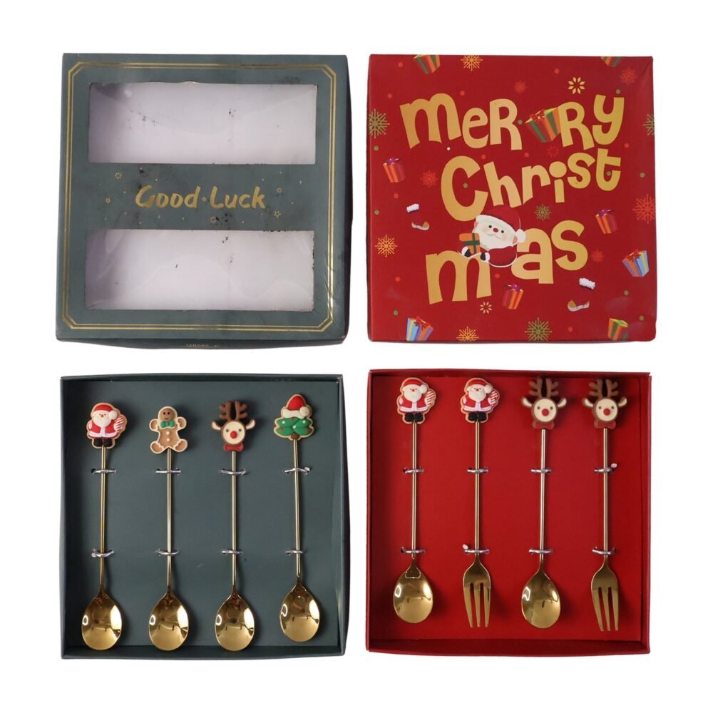 Mix Golden Cartoon Spoon Set – Stylish & Durable Tableware