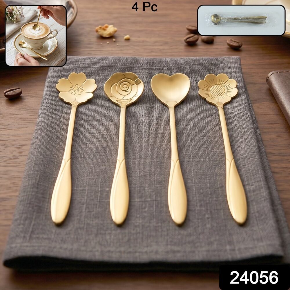24056_02_with_sku_09186bf6-a45c-4922-913c-32ccf23f7f8c.jpg Mini Golden Serving Spoon Set – Elegant Stainless Steel Design