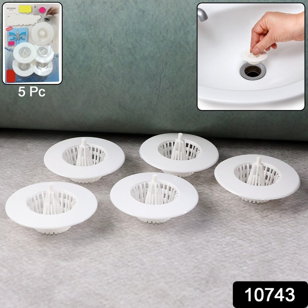 Sink Drain Hair Catcher – 5 Pcs Multipurpose Strainer Filters
