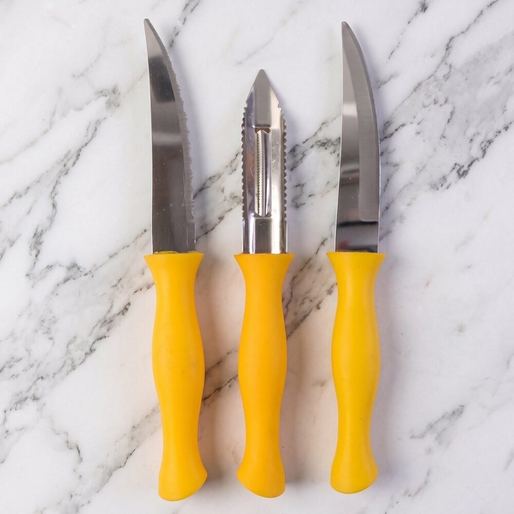 Kitchen Knife and Peeler Set – Durable Stainless Steel Tools for Daily Use