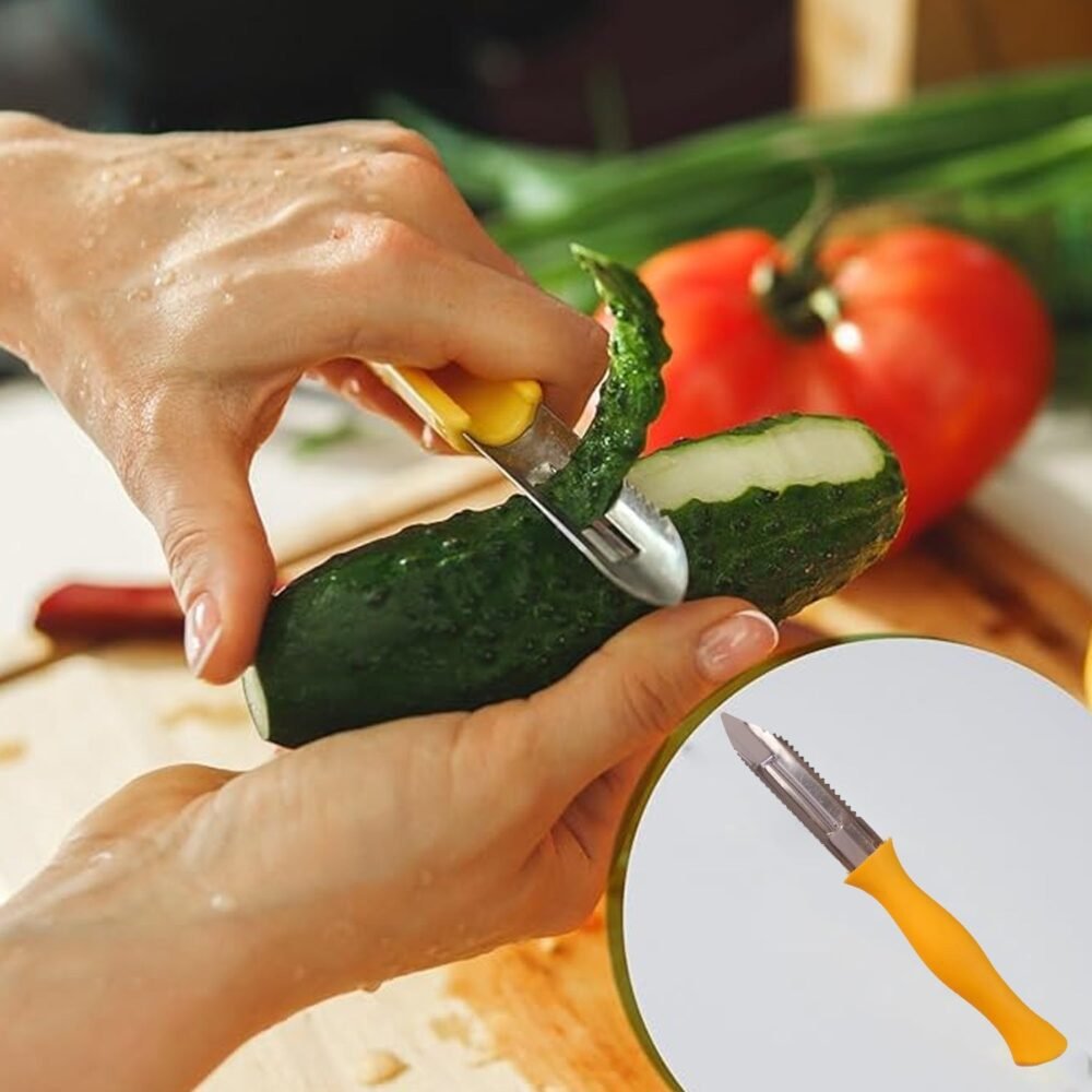 Kitchen Knife and Peeler Set – Durable Stainless Steel Tools for Daily Use
