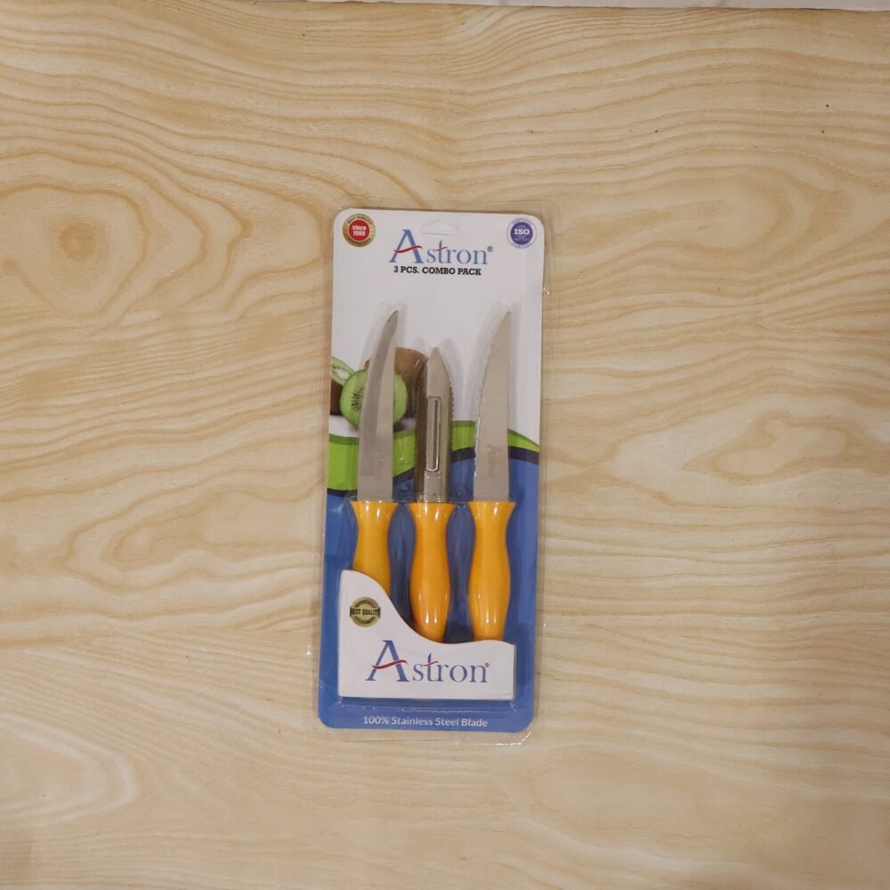 Kitchen Knife and Peeler Set – Durable Stainless Steel Tools for Daily Use