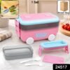 Kids Car Shape Lunch Box with Wheels – Fun and Leakproof Design