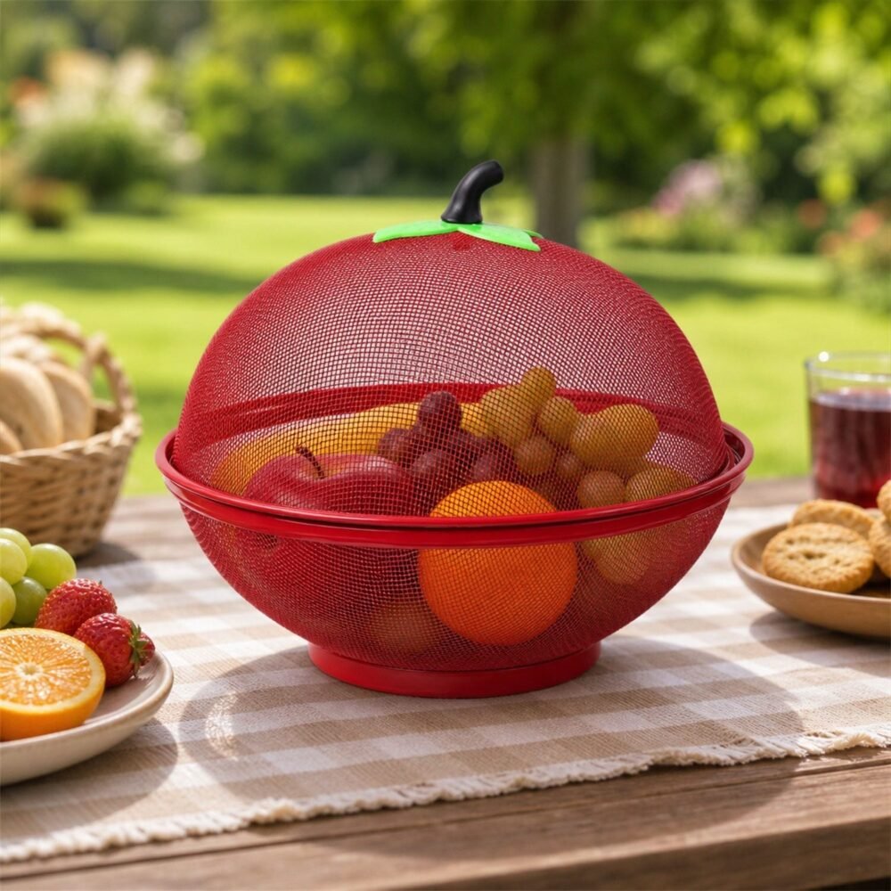 24521-01-no-sku_4de6659a-8bfc-4ddb-ac13-9098d52b6037.jpg Apple Shaped Metal Net Fruit Basket – Stylish Kitchen Storage