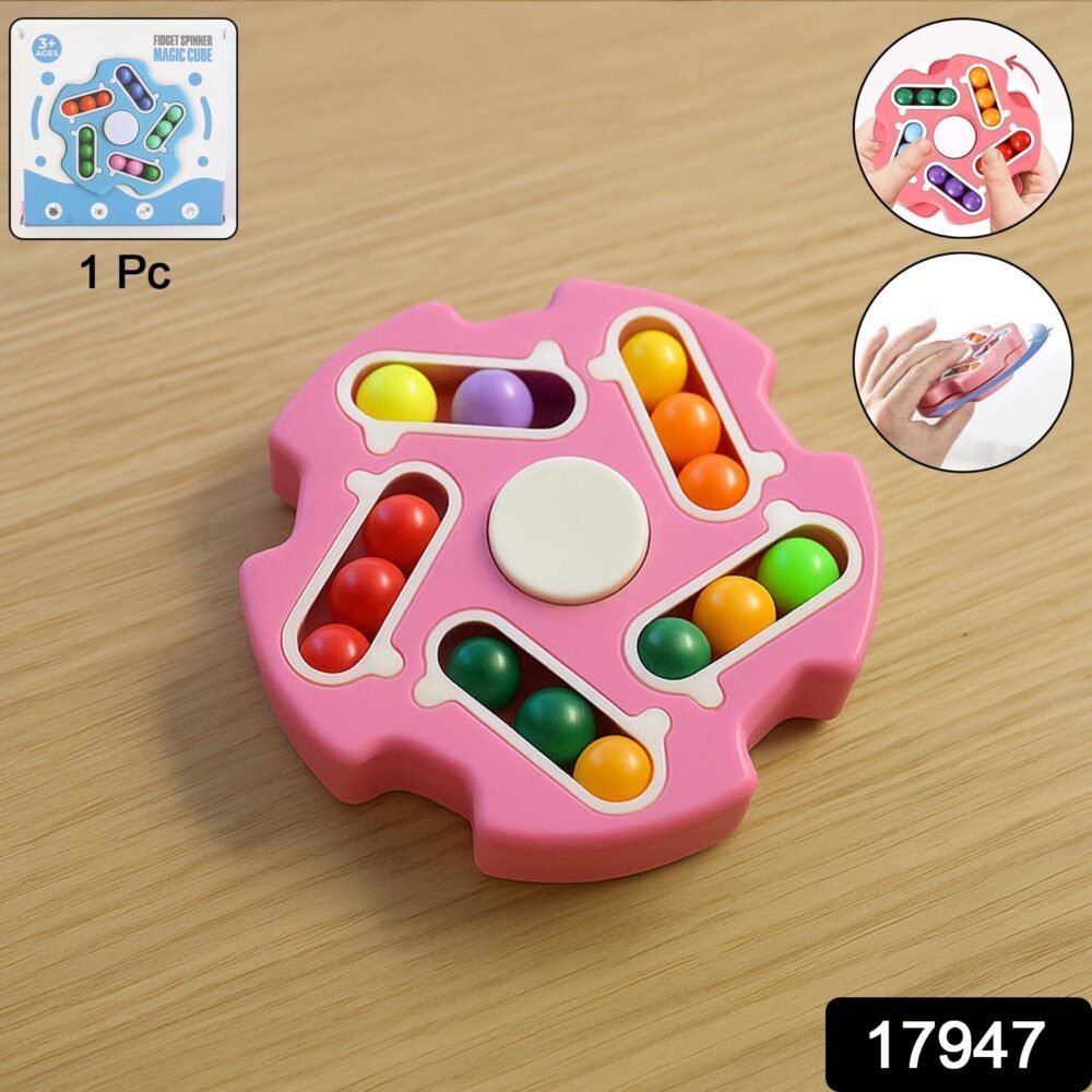 Fidget Magic Cube Spinner Toy – Stress Relief & Focus Enhancer