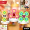 Baby Spinner Toy Set – 3 Pc Sensory Spin Toys with Suction Cups