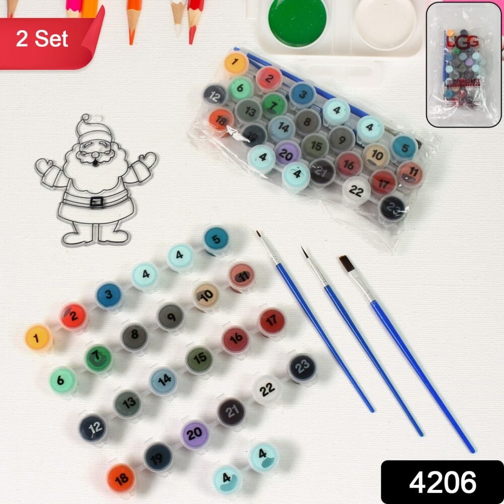 Adult Paint by Number Kit ñ 2 Set with 24 Colors | Craftily