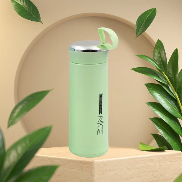 Glass Water Bottle 400ml – Leakproof, Thermal & BPA-Free