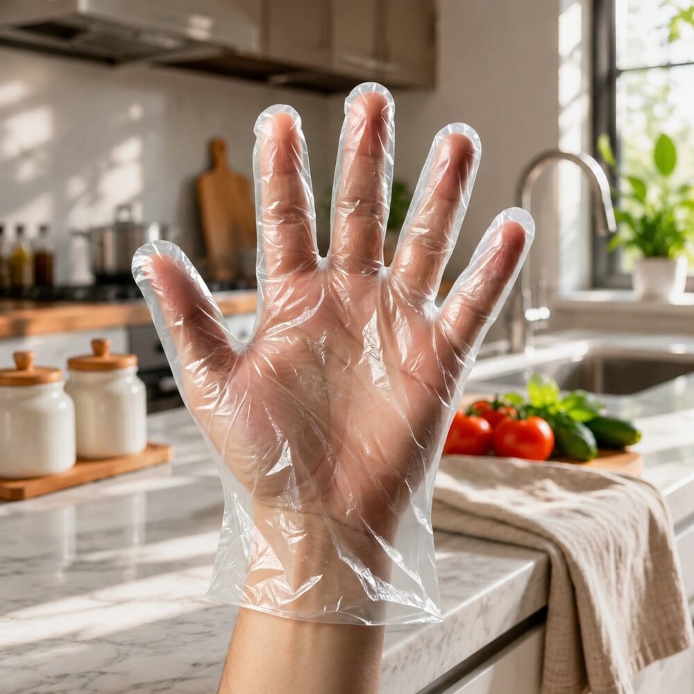 Disposable Plastic Gloves – Hygienic & Comfortable for Household Use