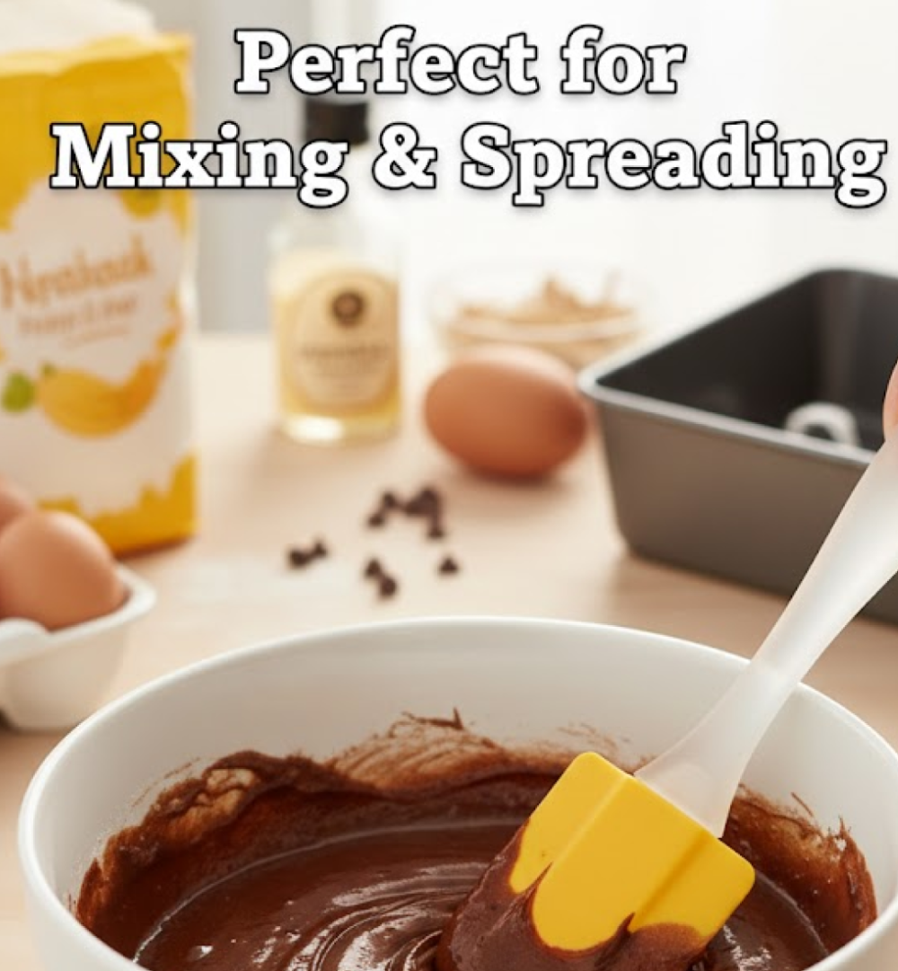 Silicone Cooking Spatula – Heat Resistant 18 cm | Bake & Dwell