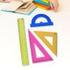 Geometry Set – 4-Piece Triangle Ruler Protractor Kit