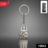 Mahakal Trishul Keychain – Durable Metal Spiritual Keyring for Devotees