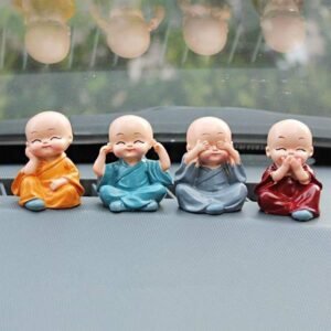 2image_5473c06d-6321-4ead-b762-b17adfcccc19.jpg Baby Buddha Statue Set – 4-Piece Lightweight Decorative Showpieces