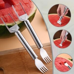 2in1WatermelonForkSlicerSpoon-05.jpg Watermelon Slicer – 2-in-1 Cutter & Server for Easy Fruit Prep
