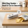 Mini Bag Sealer – 2 in 1 Portable Heat Seal & Cutter | ChefAura