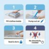 Vacuum Storage Bags with Suction Pump – Space-Saving 5 Pcs Set