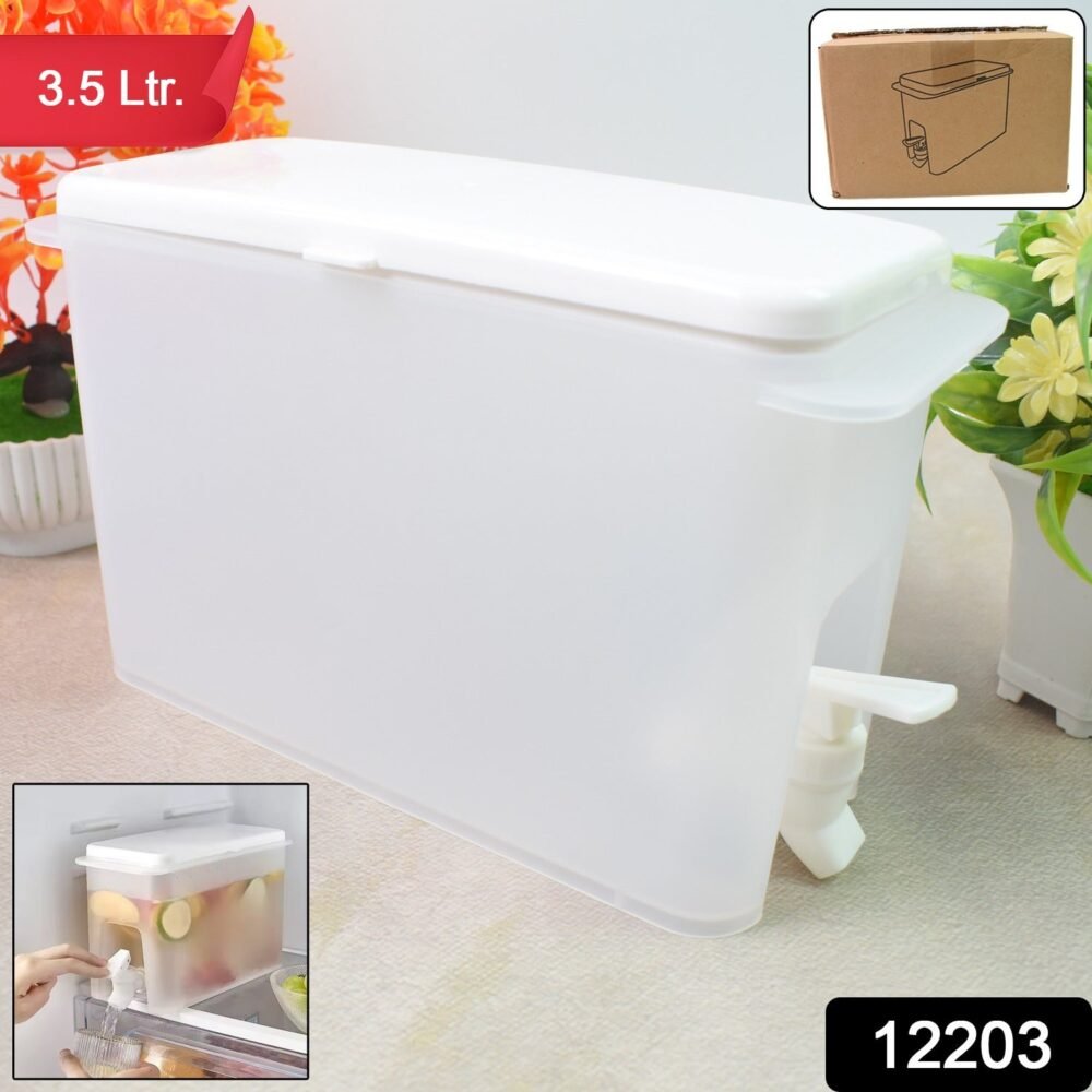 Water Dispenser Jug 3.5L with Faucet ñ Refrigerator Safe | Indo Glow