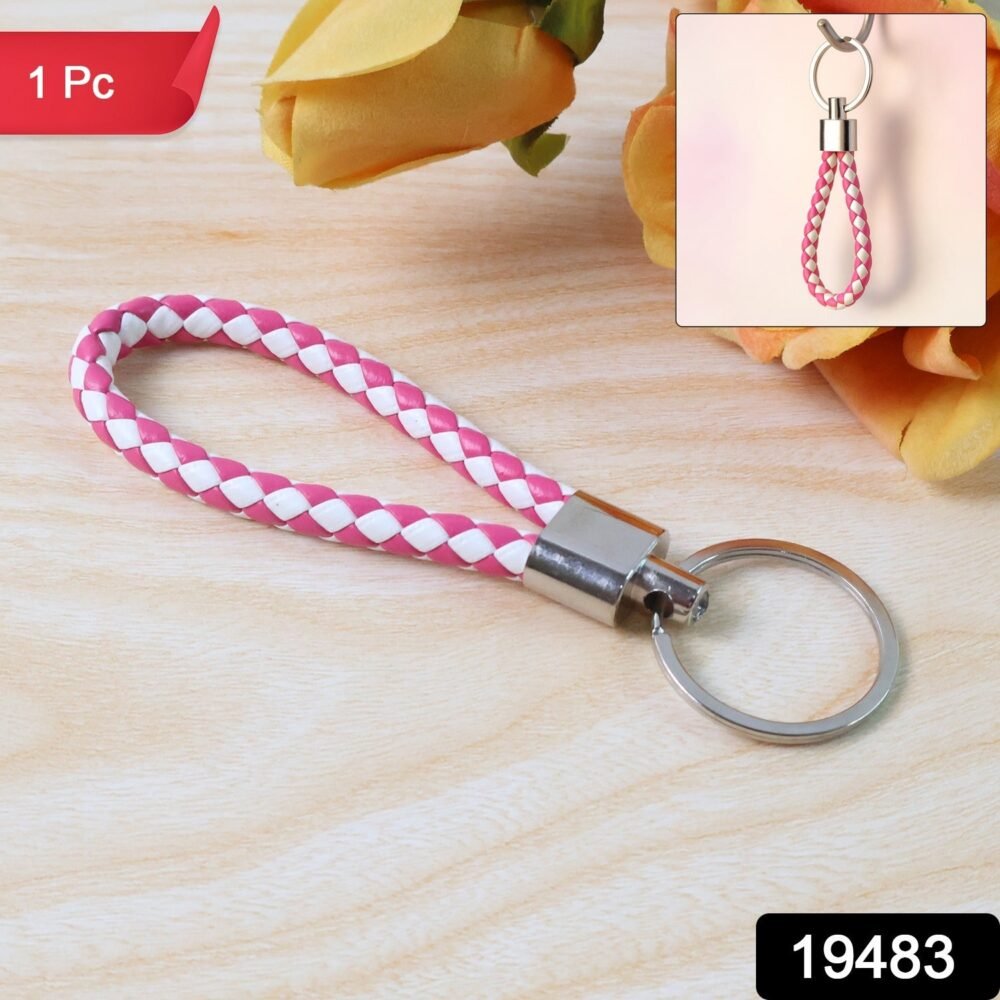 37bb016b-61e5-415b-a795-26c2b9bd6129.jpg Braided Leather Keychain – Durable Metal Ring & Stylish Hand Strap