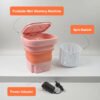 Portable Washing Machine ñ Foldable Mini Washer | Velvet Wipe
