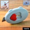 Mini Utility Cutter – Compact Knife with Heart-Shaped Safety Lock