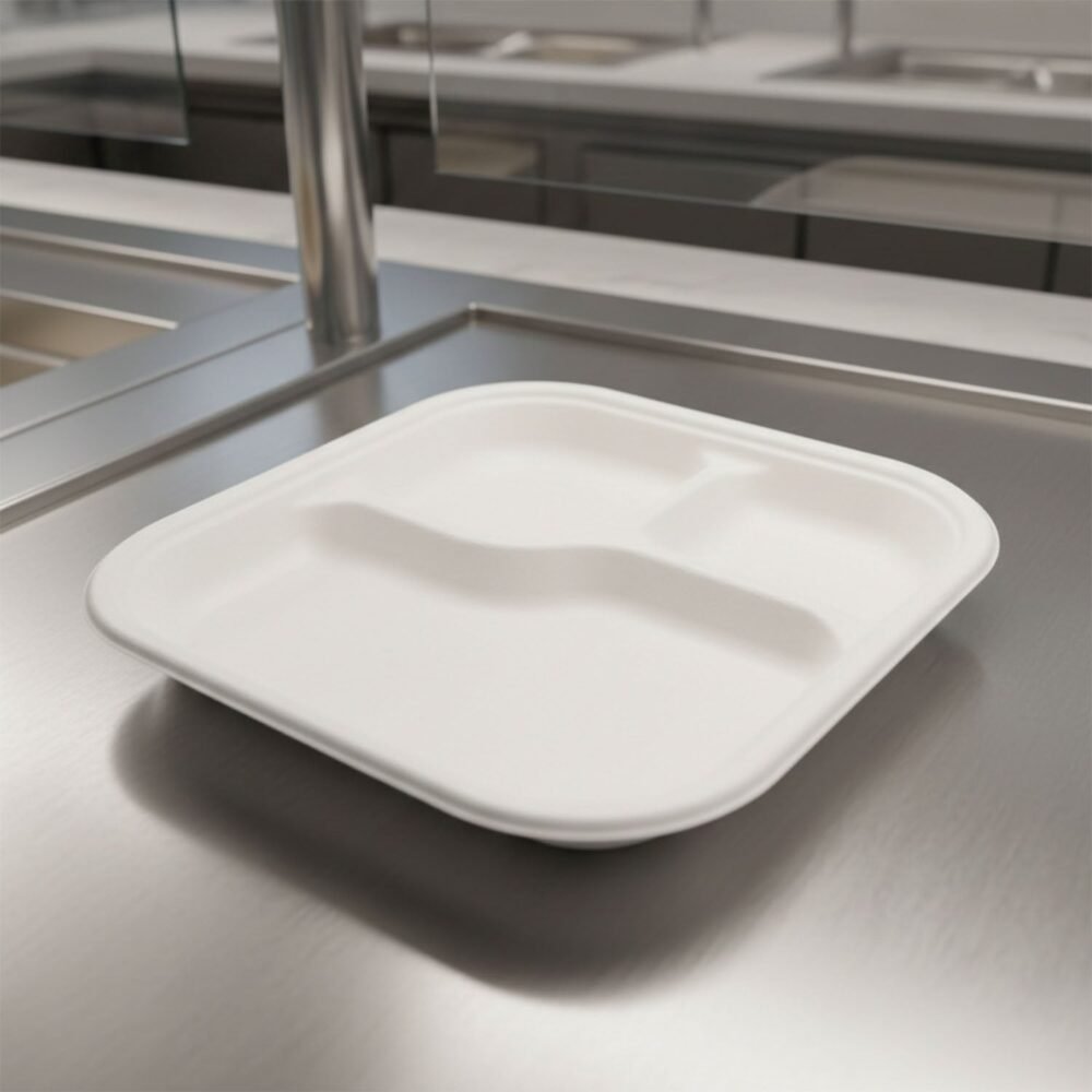 3CompartmentMealTray-02_84f4d0e1-bb66-4f44-82fa-2e9a2af95972.jpg Compostable Bagasse 3-Compartment Meal Plate – Eco-Friendly & Sturdy