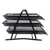 Organizer Rack – Durable 3-Tier Metal Storage for Office & Home