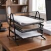 Organizer Rack – Durable 3-Tier Metal Storage for Office & Home