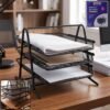 Organizer Rack – Durable 3-Tier Metal Storage for Office & Home