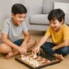 Portable Chess Set – Foldable, Travel-Friendly Vinyl Board with Plastic Pieces