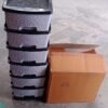 Plastic Drawer Organizer – 6-Layer Stone Texture Storage Cabinet