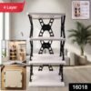 Multipurpose Foldable 4 Layer Storage Rack – Space Saving Organizer