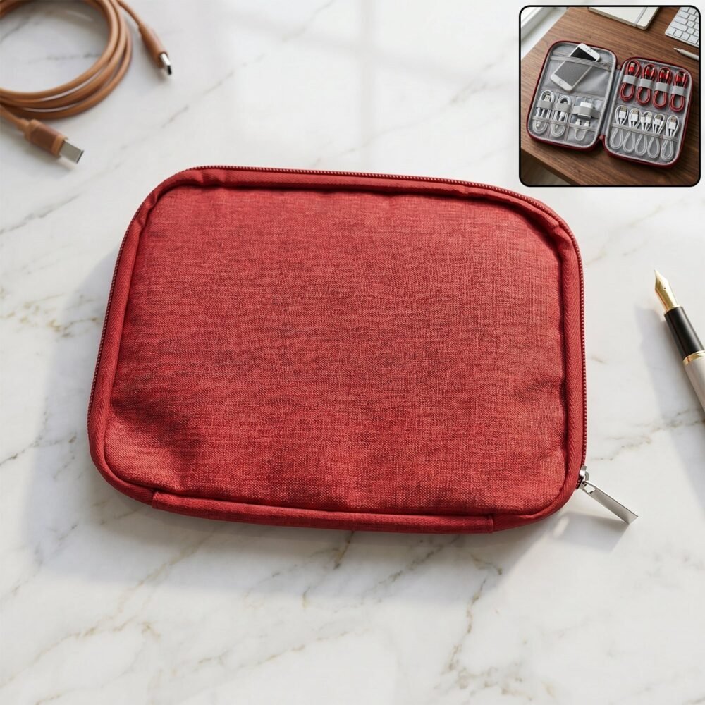 Multi-zip Pouch Organizer – Compact Storage for Travel & Home