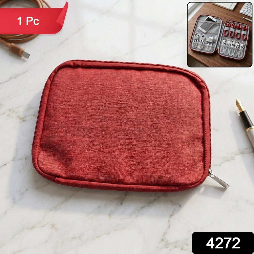 Multi-zip Pouch Organizer – Compact Storage for Travel & Home