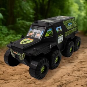 Military Toy Car ñ 8-Wheel Plastic Army Vehicle | Brain Horizon