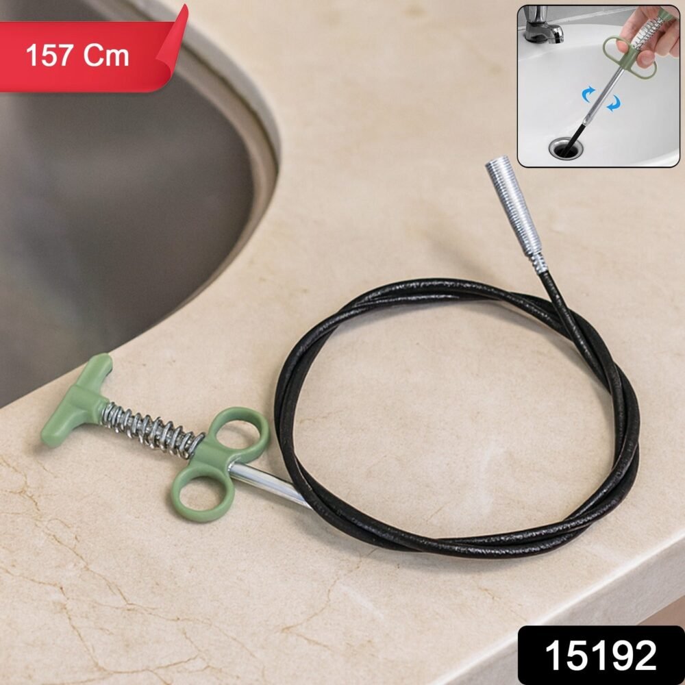 44515192-970Pc-DD_9127-Av-Sv.jpg Spring Drain Cleaning Tool – Flexible 157 cm with Ergonomic Grip