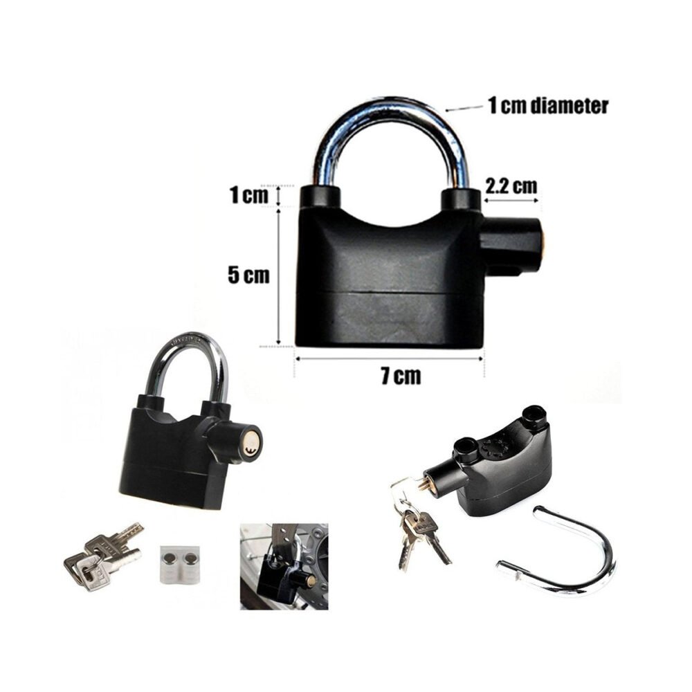 Anti Theft Pad Lock – Heavy Duty with 110dB Smart Alarm