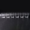 Transparent Diamond Plastic Glass Set – 6 Pieces with Tray
