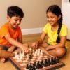 Portable Chess Set – Foldable, Travel-Friendly Vinyl Board with Plastic Pieces