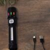 LED Flashlight USB Rechargeable – Zoom & 5 Lighting Modes