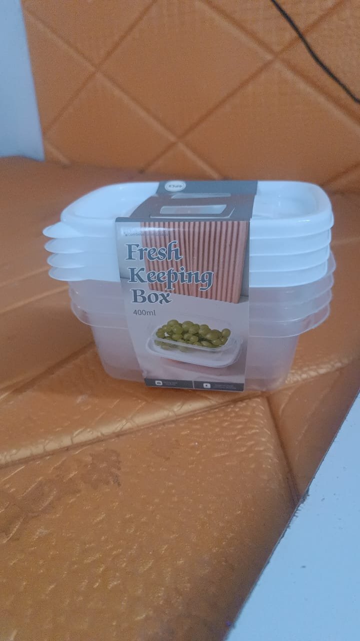 BPA-Free Food Storage Containers – Stackable 400ml Set of 4